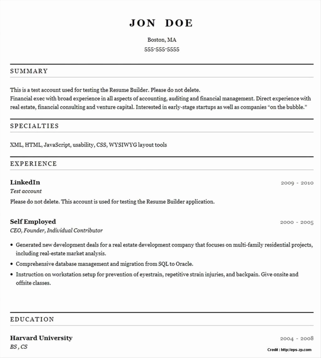 create resume online free