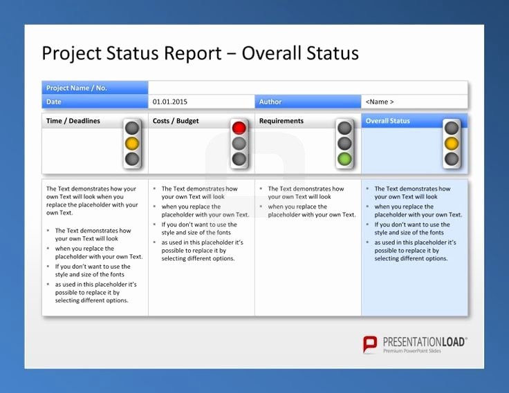 Create Weekly Project Status Report Template Excel