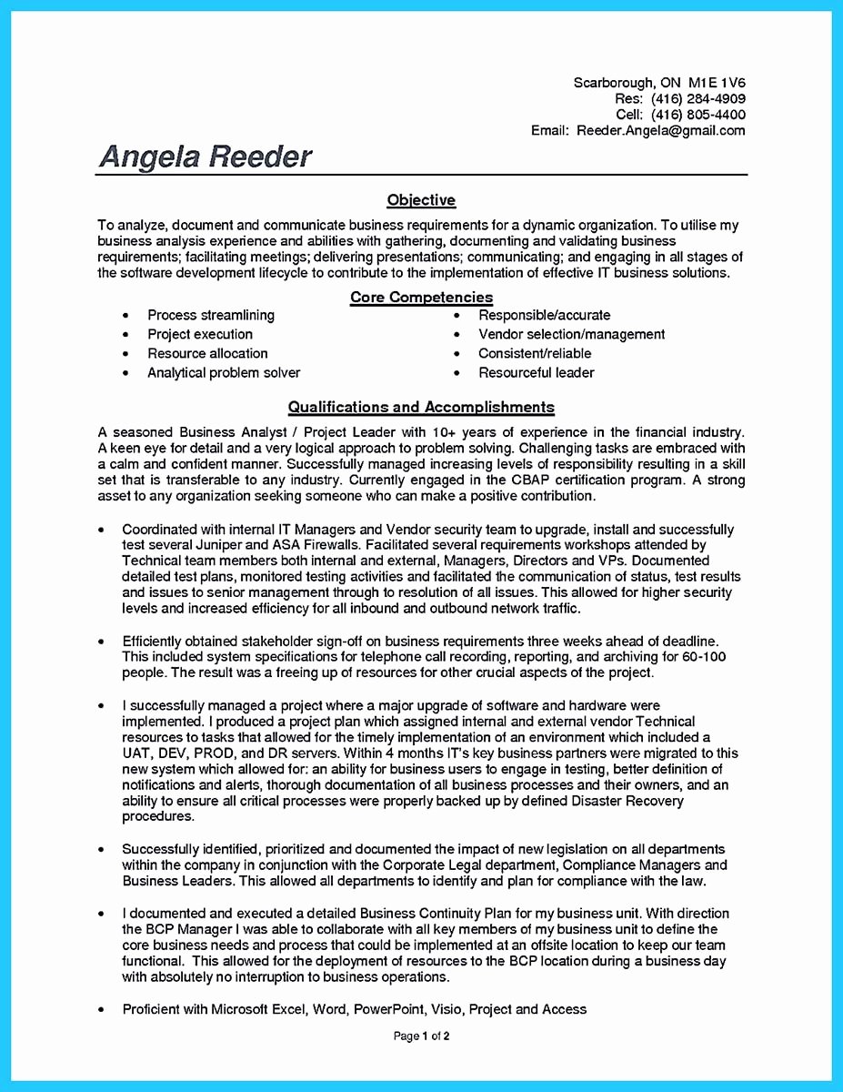 Create Your astonishing Business Analyst Resume and Gain
