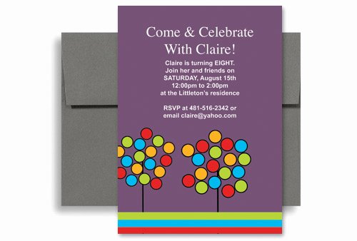 Create Your Own Microsoft Word Birthday Invitation 5x7 In