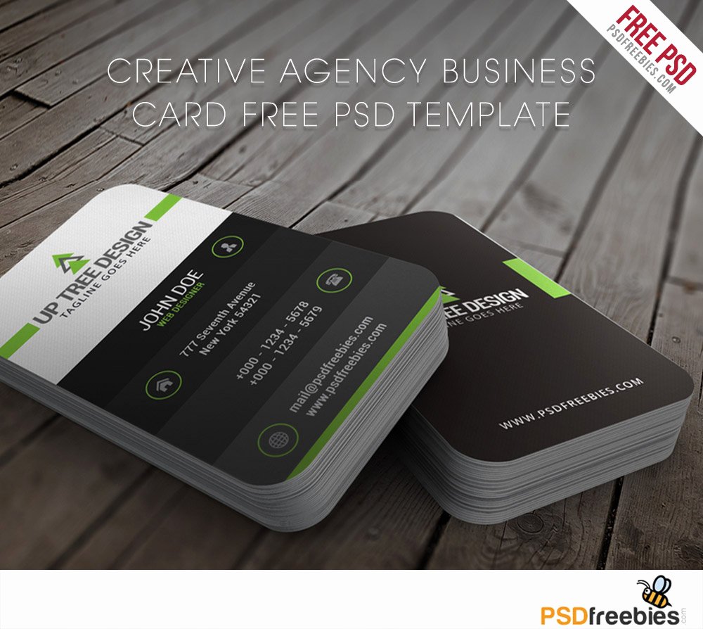 Creative Agency Business Card Free Psd Template Download Psd