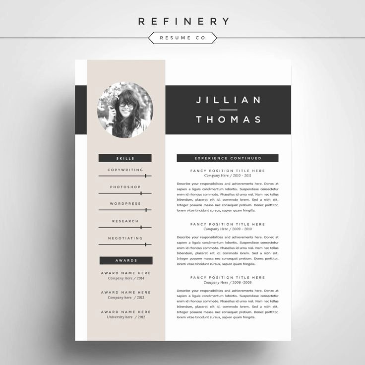 Creative Resume Template and Cover Letter Template for