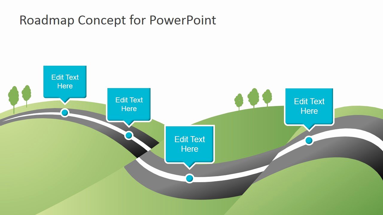 Creative Roadmap Concept Powerpoint Template Slidemodel