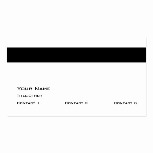 Credit Card Blank Business Card Template