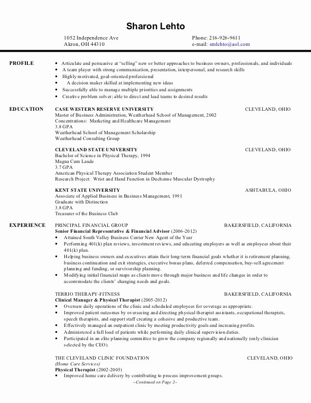 Current Business Resume 2