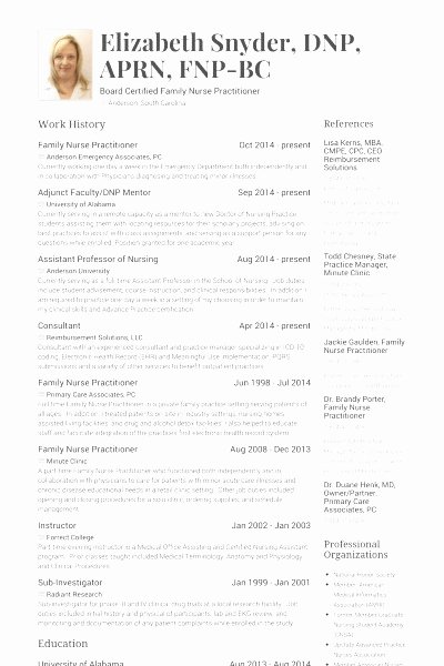 Curriculum Vitae Examples for Nurse Practitioners