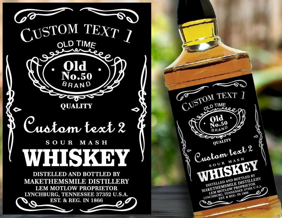 Custom Label Personalised Custom Whiskey Label Liquor