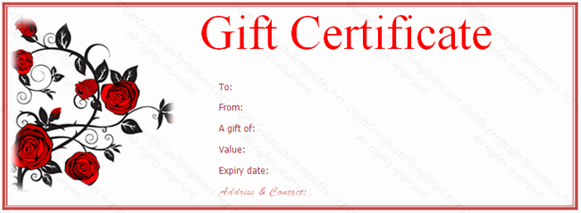Custom T Certificate Template Gift Certificate Templates