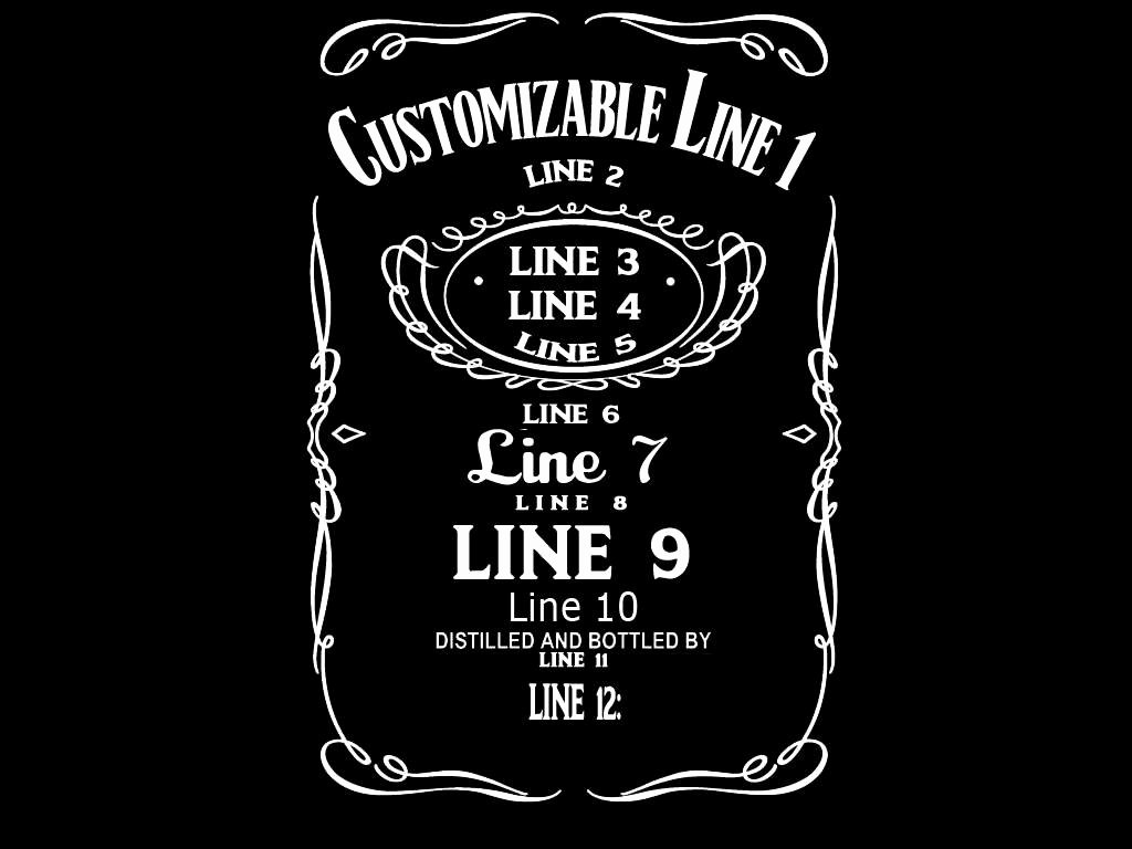 Free Jack Daniels Label Template