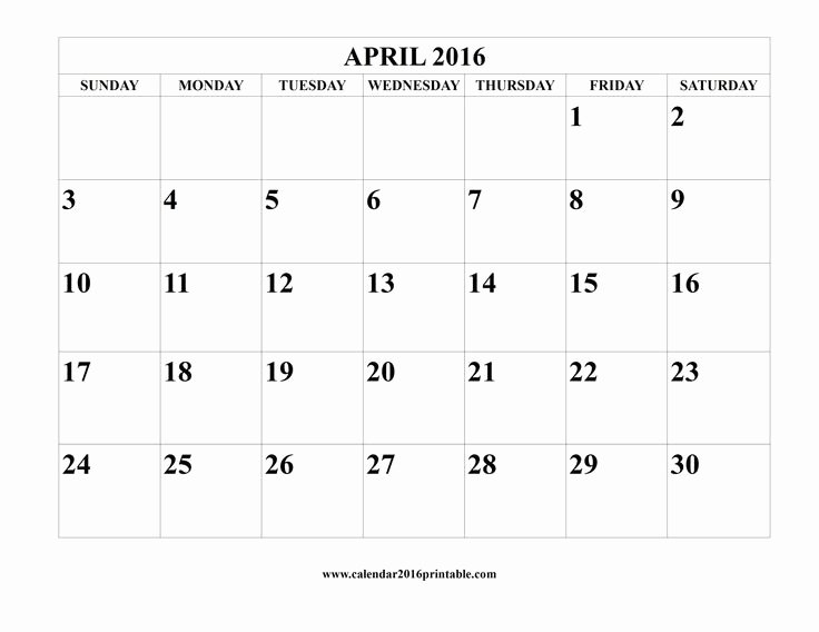 Customizable 2016 Calendar Template for Word