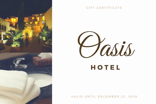 Customize 172 Hotel Gift Certificate Templates Online Canva