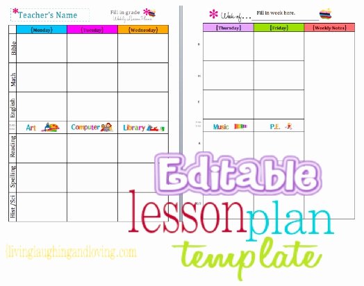 Cute Weekly Class Planner Template