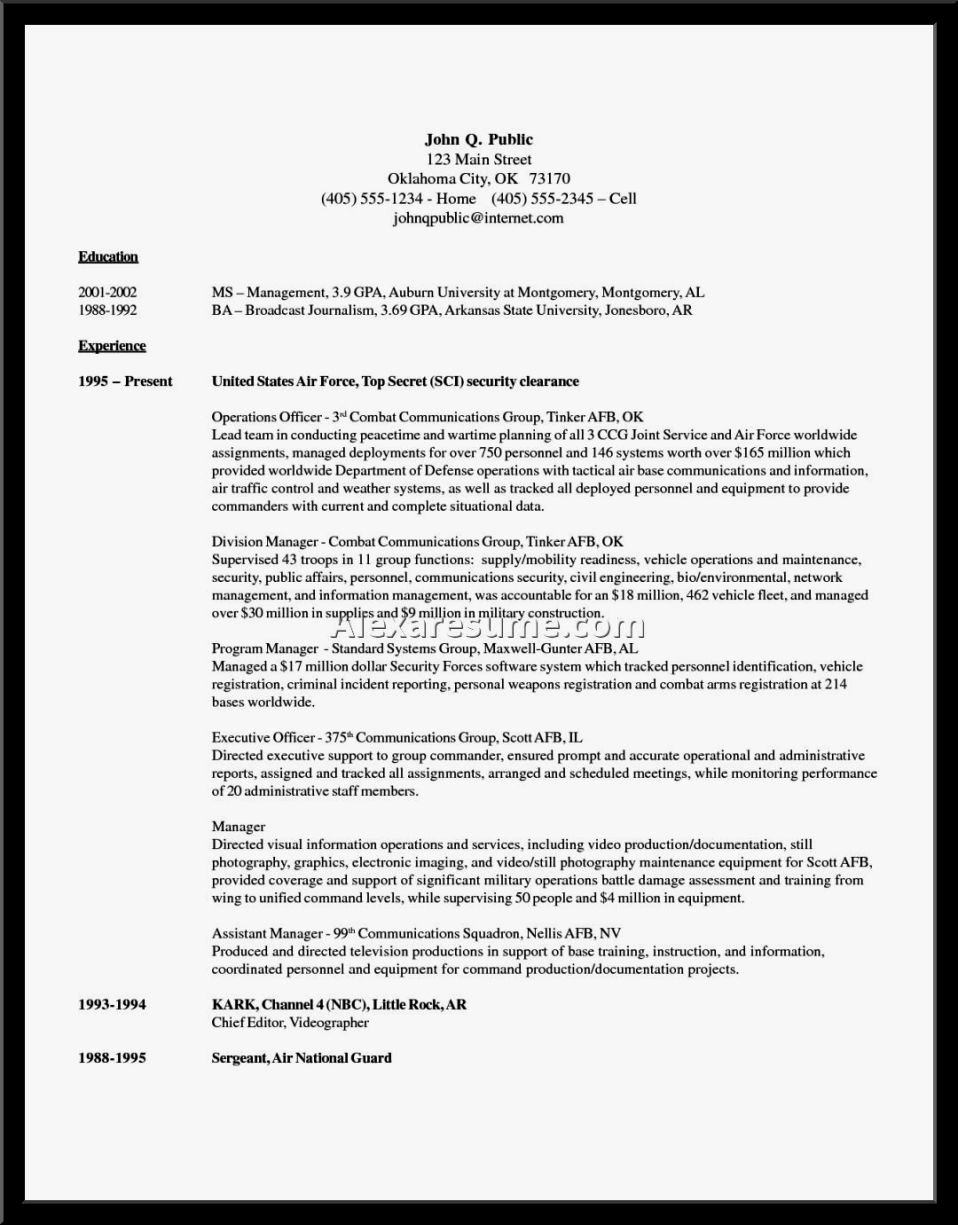 Cv format for Security Guard Resume Template