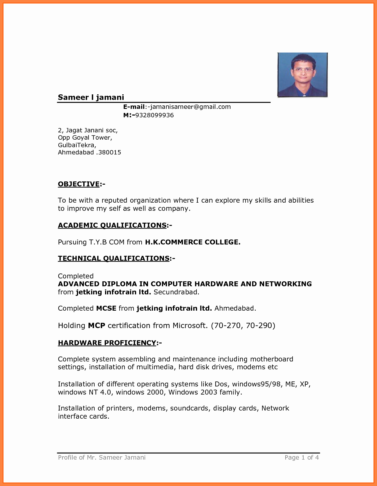 cv format with photo in ms word resume free microsoft word templates for job