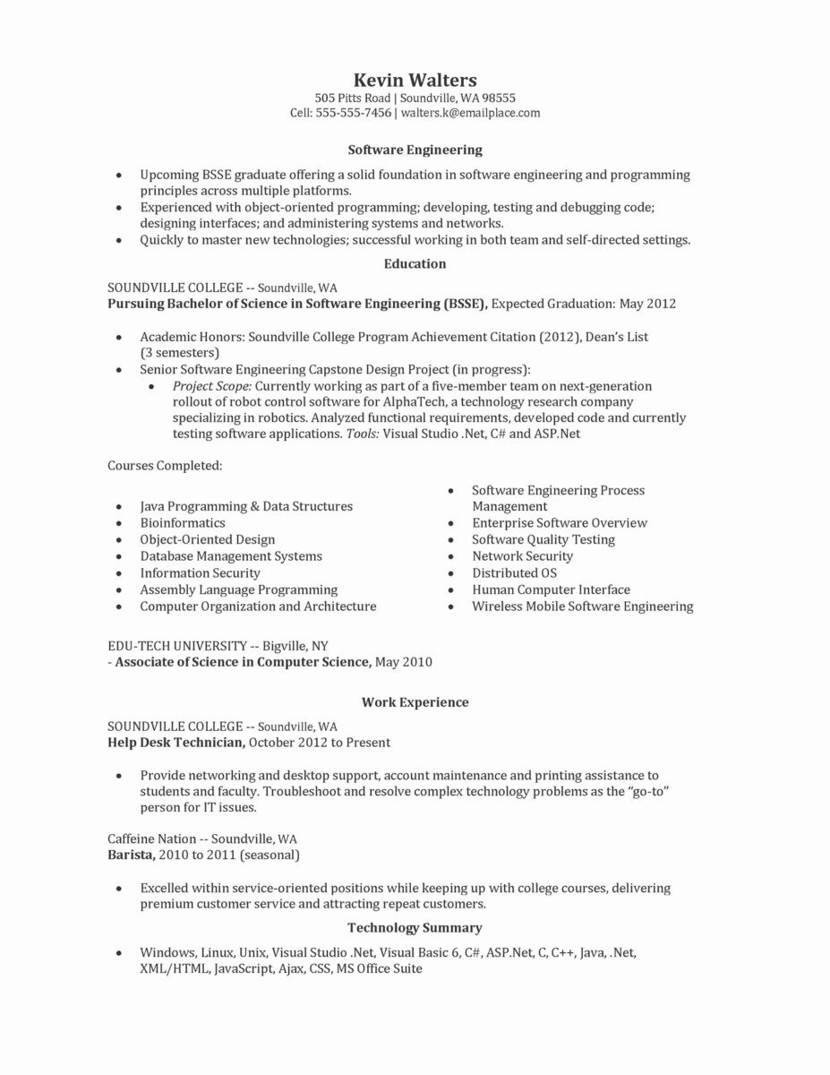 Cyber Security Resume New Template Information Security