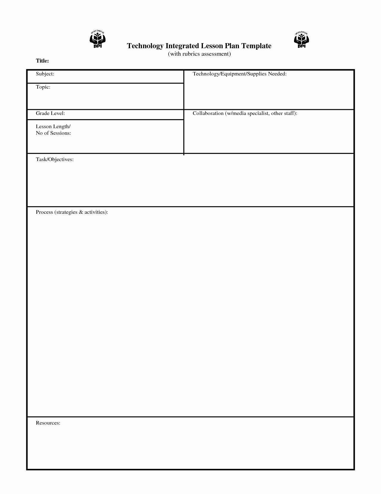 Daily Lesson Plan Template Fotolip Rich Image and