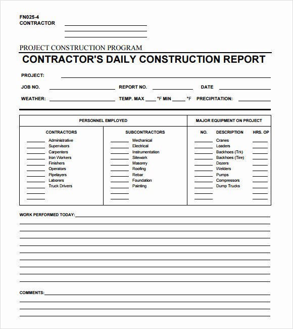 Daily Report Template 12 Free Samples Examples format