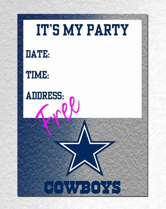 Dallas Cowboys Kids Invitations