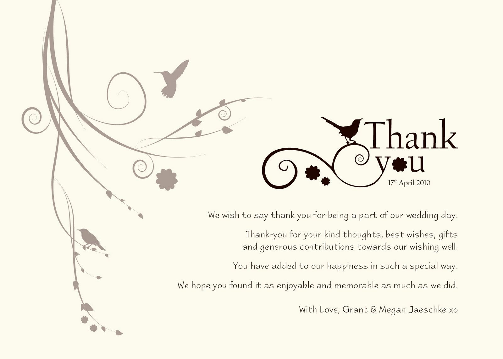 Damsel Design Wedding &quot;thank You&quot; Cards
