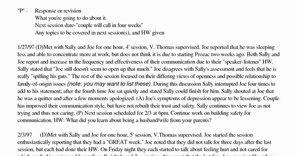 Social Work Case Notes Template