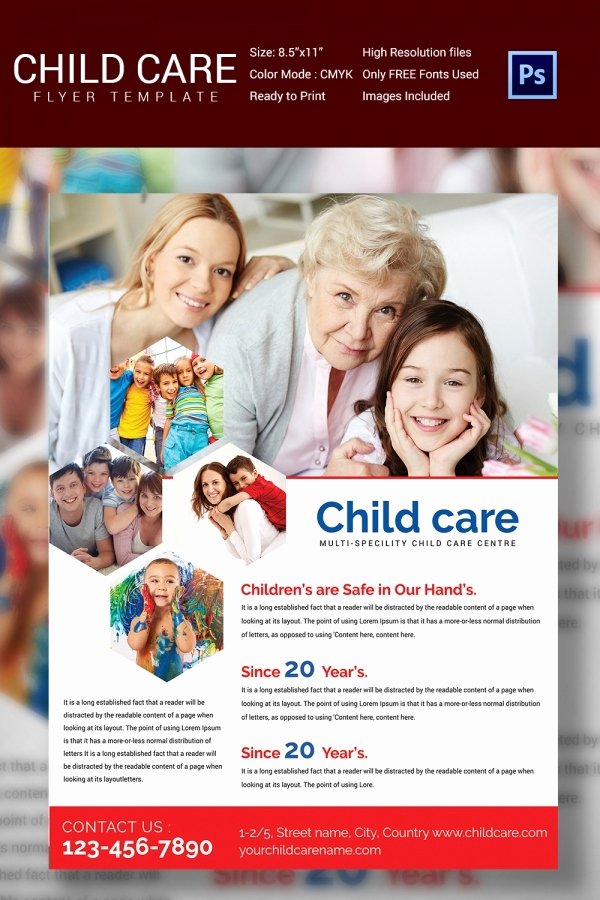 Daycare Flyer Template 30 Free Psd Ai Vector Eps