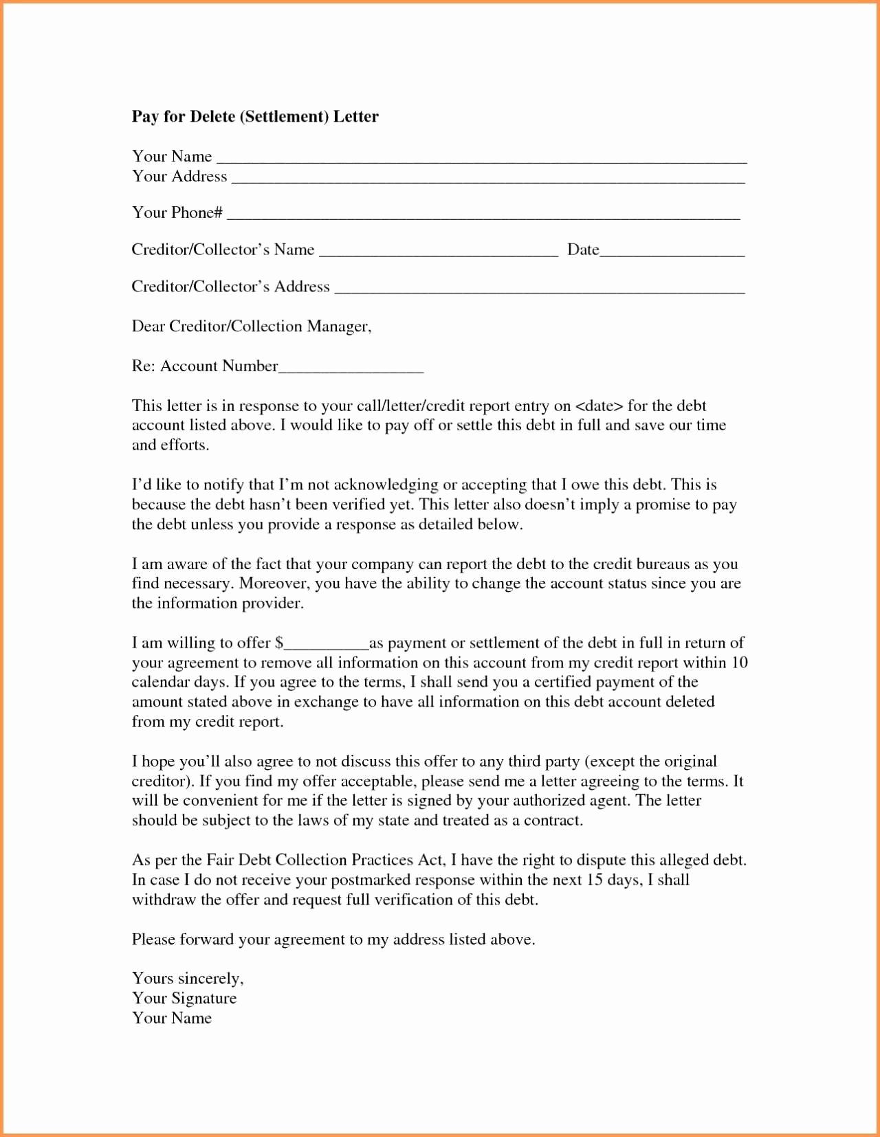 Debt Agreement Templates Awesome Template Collections