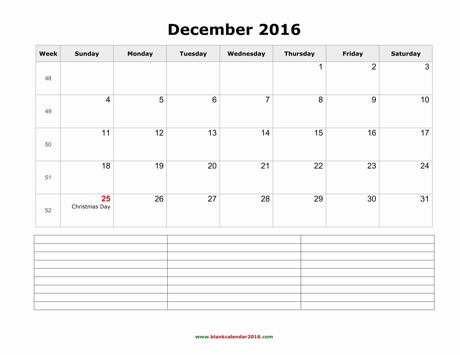 December Powerpoint Calendar 2017