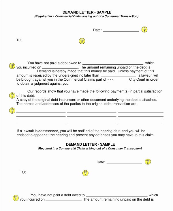 Demand Letter 15 Free Word Pdf Documents Download