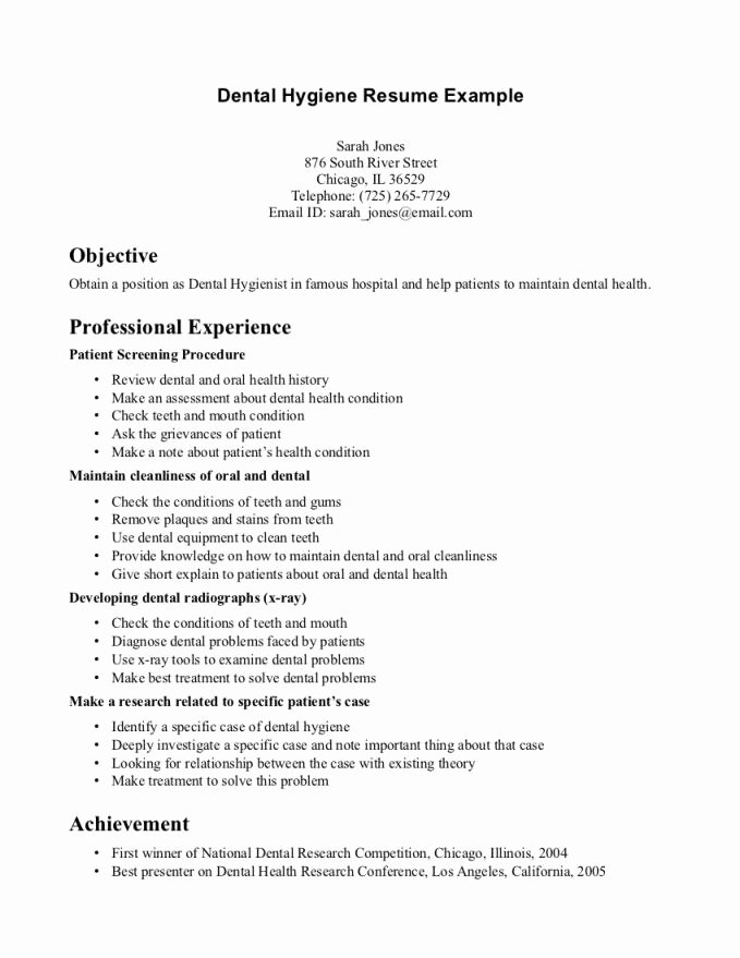 Dental assistant Resume Objective