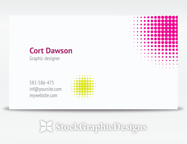 Designer Business Card Vector