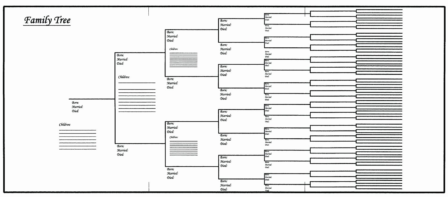 Diagram Printable Blank Family Tree Diagram