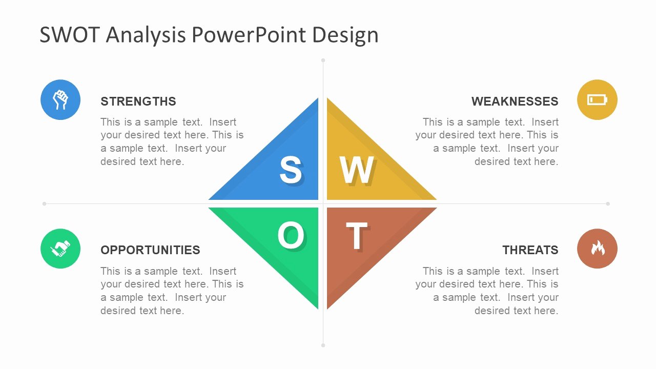 Diamond Swot Powerpoint Template Slidemodel