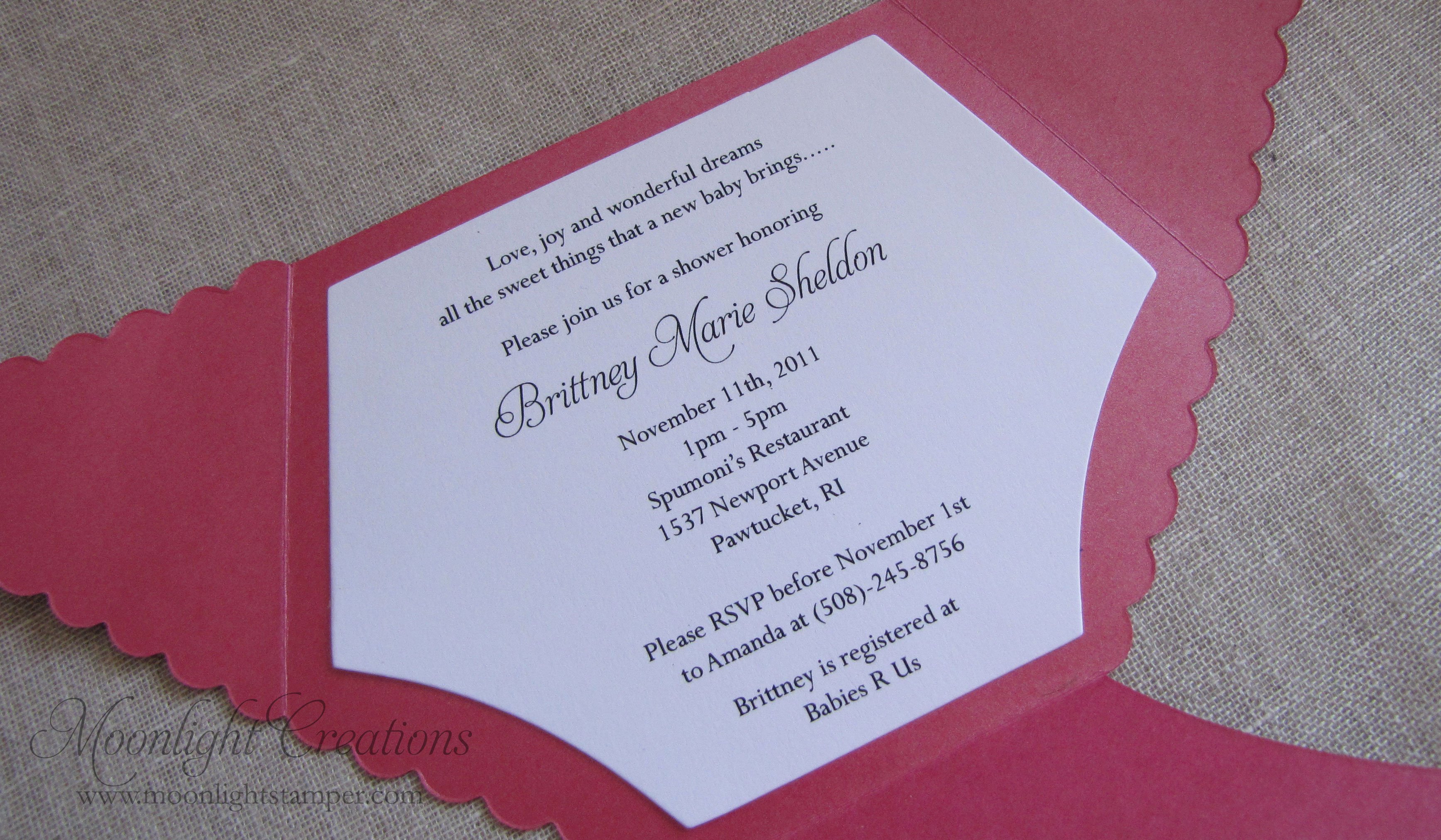 diaper baby shower invitations wording