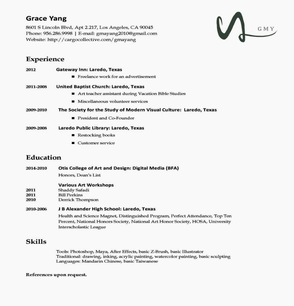 Different Kinds Resume Resume Template