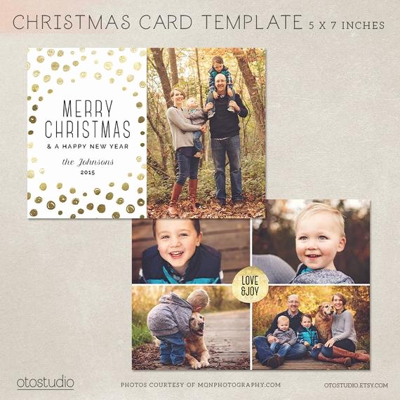 Digital Shop Christmas Card Template for Photographers