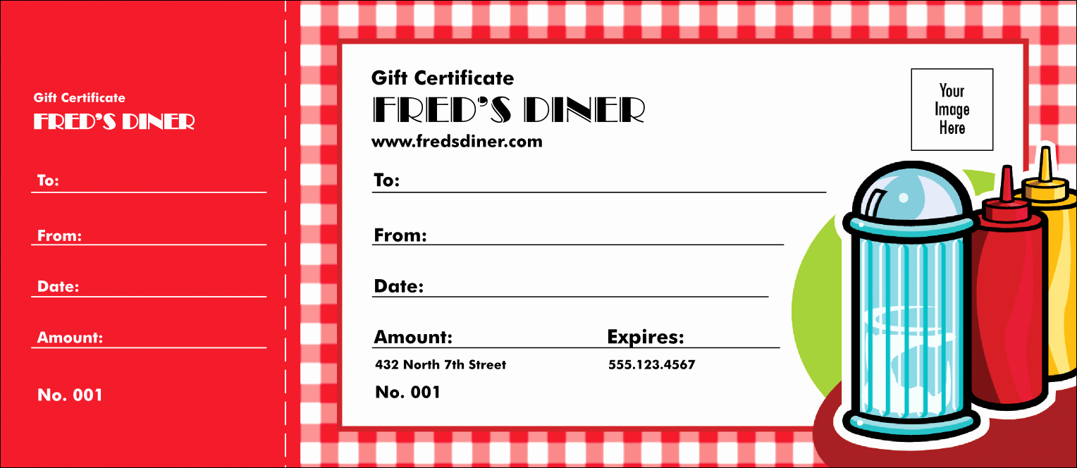 Diner Gift Certificate