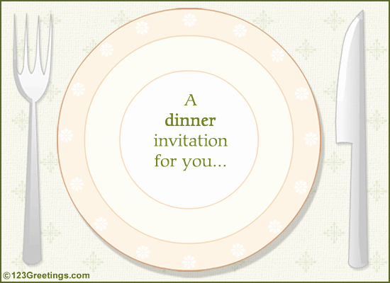Dinner Invitation Templates Free