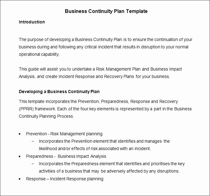 disaster recovery plan template for small business continuity simple uk