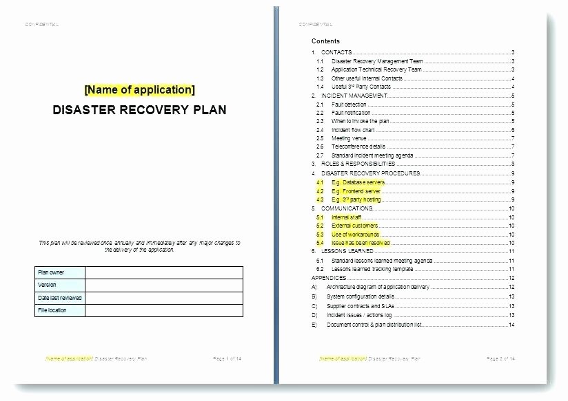 Disaster Recovery Plan Template for Small Business