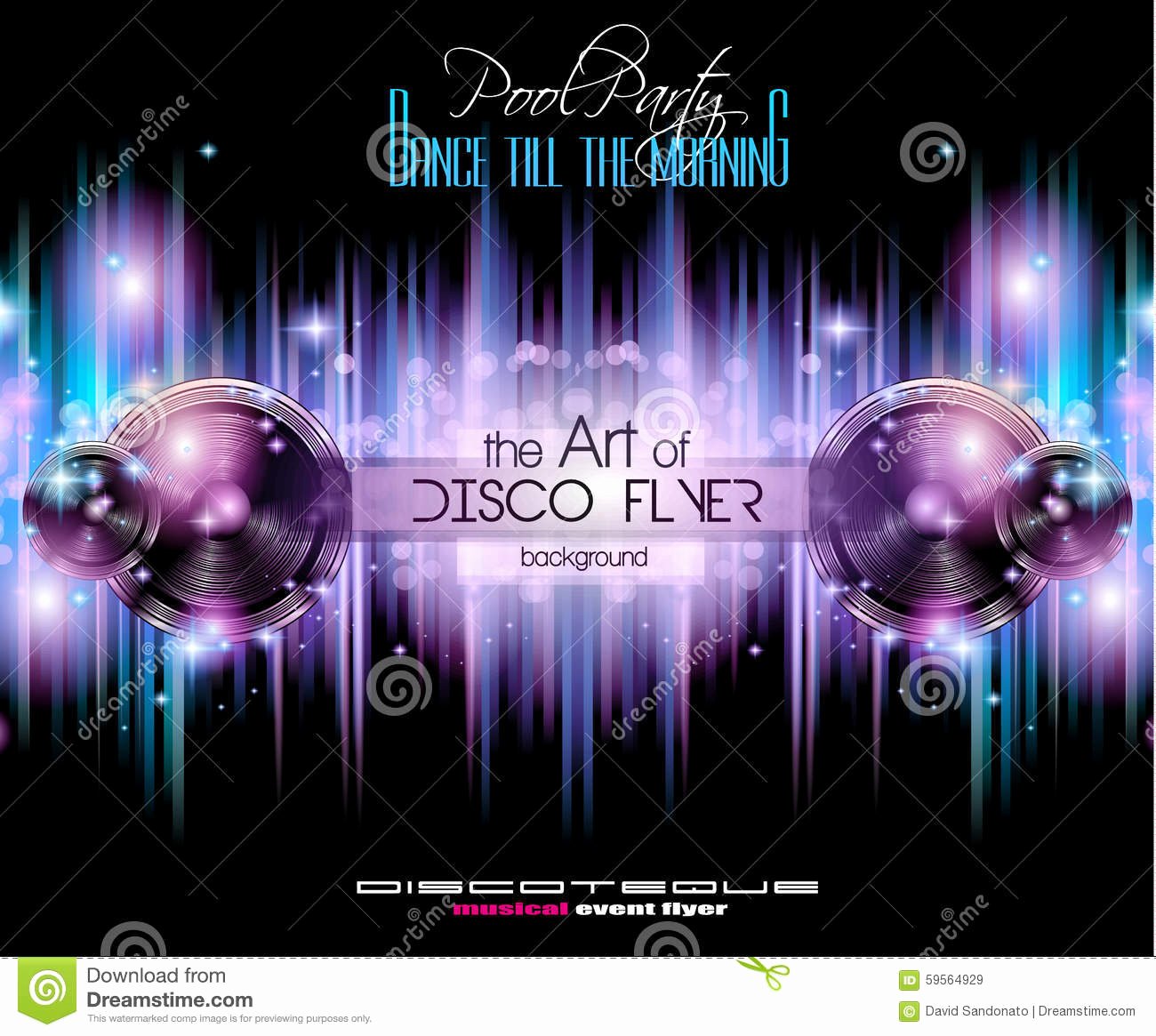 Disco Club Flyer Template for Your Music Nights event
