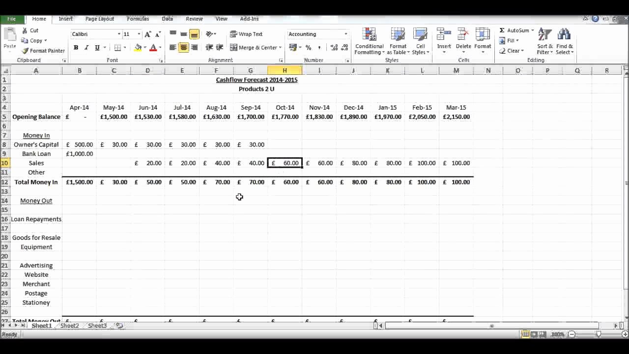 Discounted Cash Flow Excel Template Cash Flow Excel