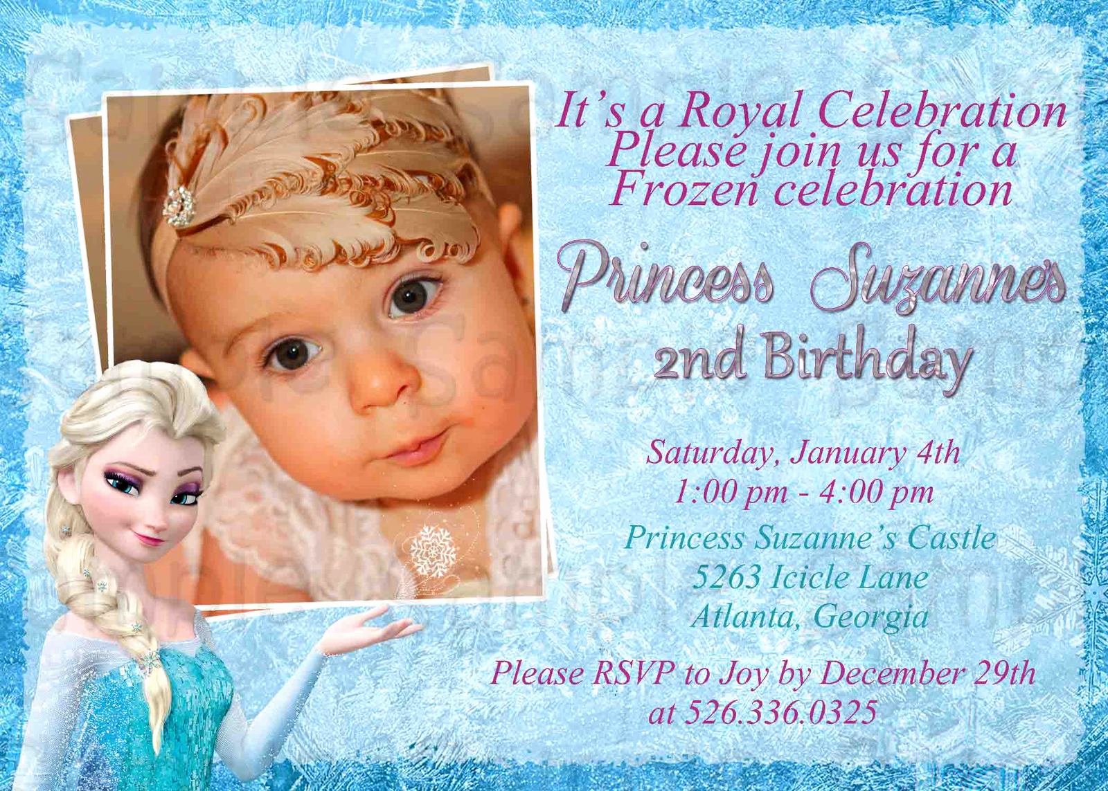 Disney Frozen Birthday Invitation