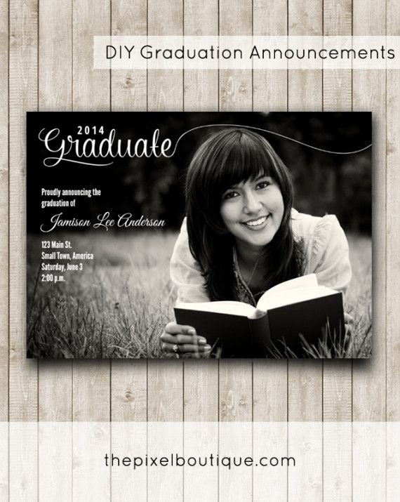 Diy Graduation Announcements Make This Design for Free