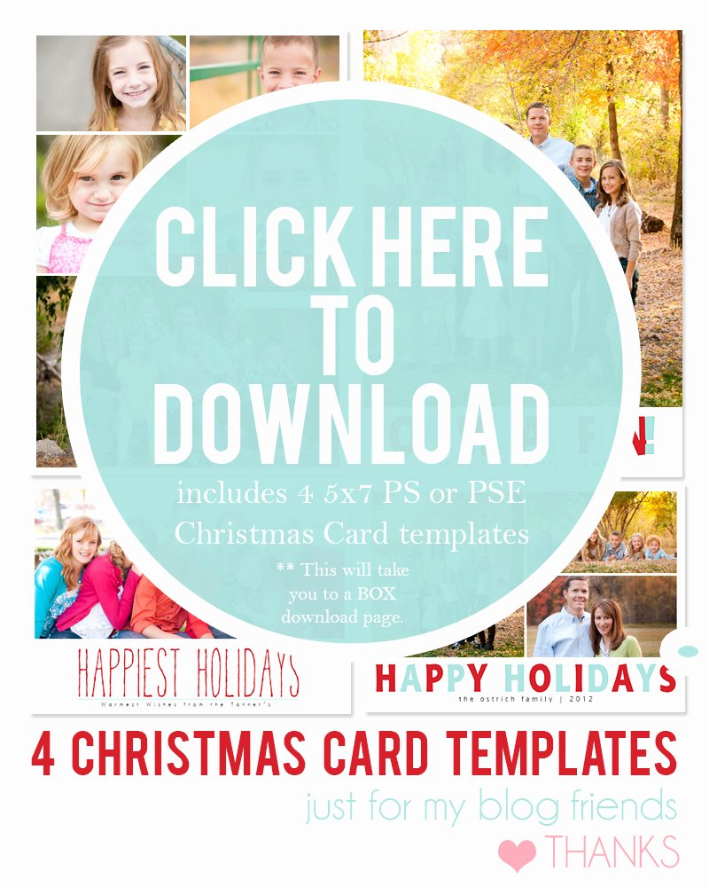 Diy Holiday Postcards 14 Free Holiday Card Templates