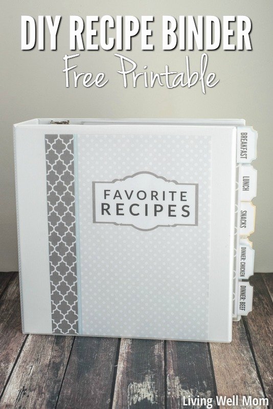 diy recipe binder