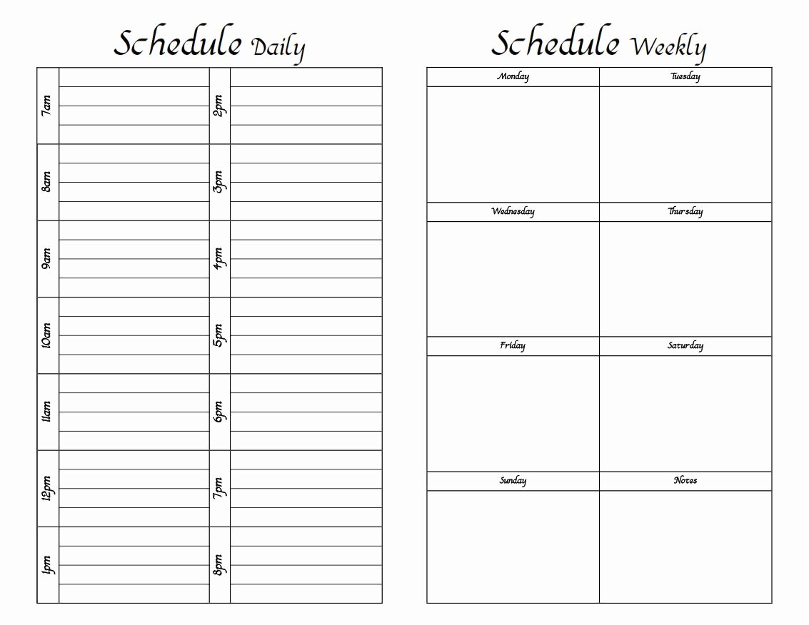 Do It Yourself Printable Weekly Planner Fun with Printer