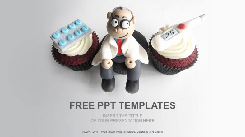 Doctor themed Cupcakes Medical Ppt Download Free