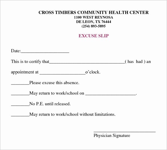 Doctors Note Template – 8 Free Word Excel Pdf format