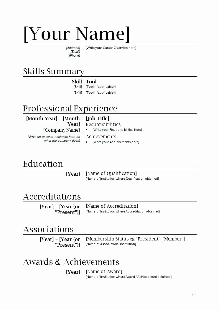 does microsoft word have a resume template