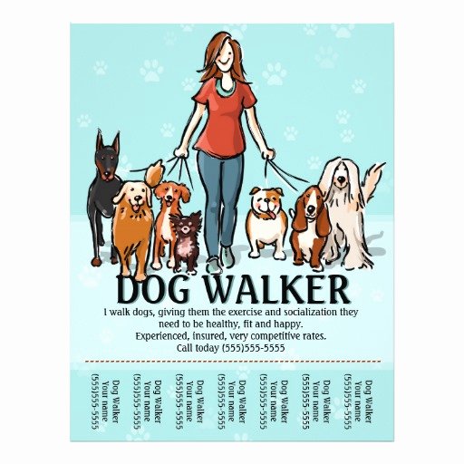 Dog Walking Dog Walker Tearsheet Flyer